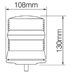 Girofar LED compact cu un punct de prindere
